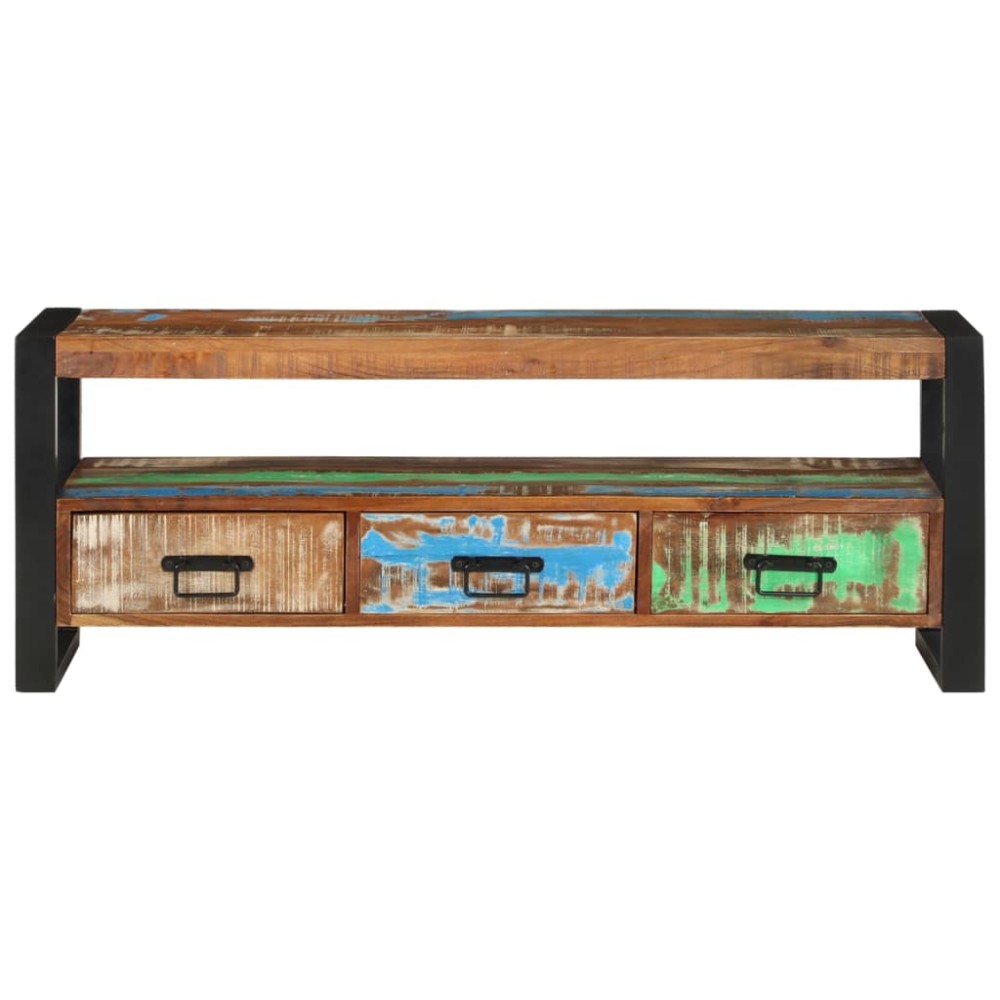 vidaXL Comodă TV, 120x30x45 cm, lemn masiv reciclat