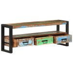 vidaXL Comodă TV, 120x30x45 cm, lemn masiv reciclat