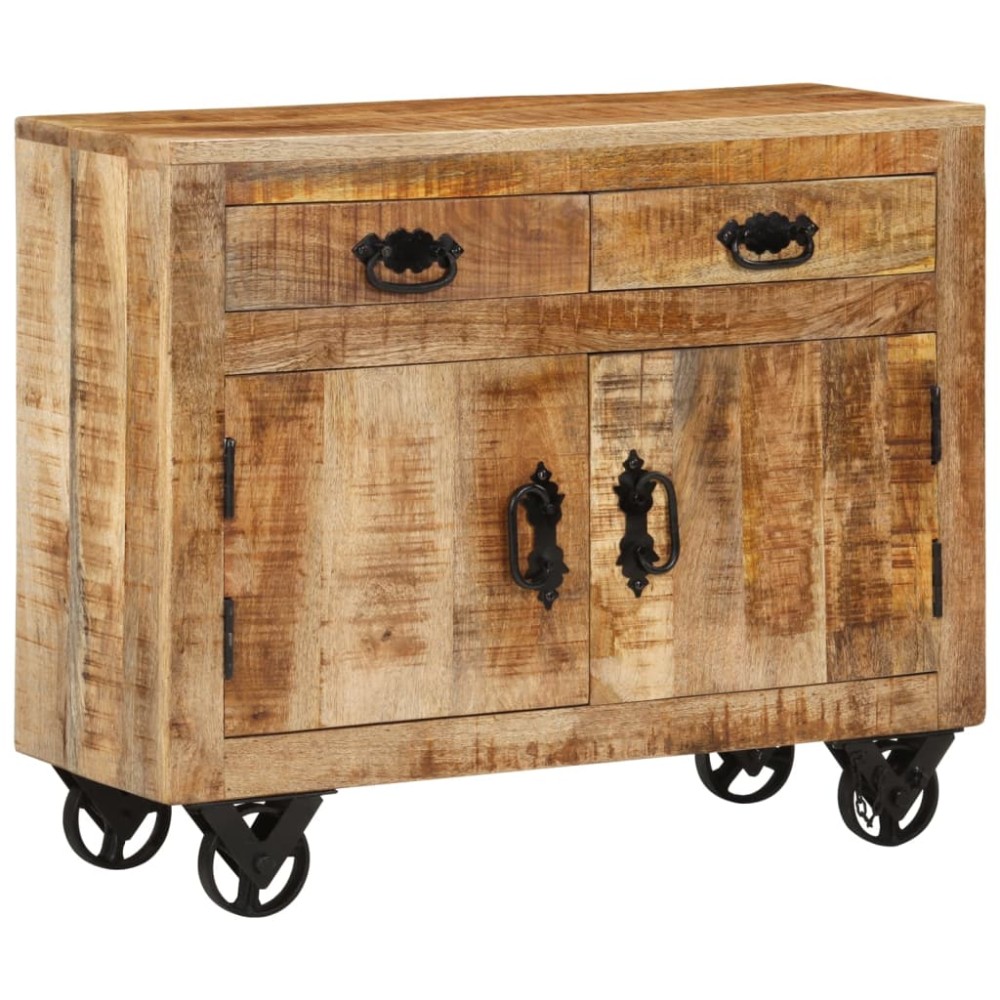 vidaXL Dulap, 80x30x65 cm, lemn masiv de mango brut