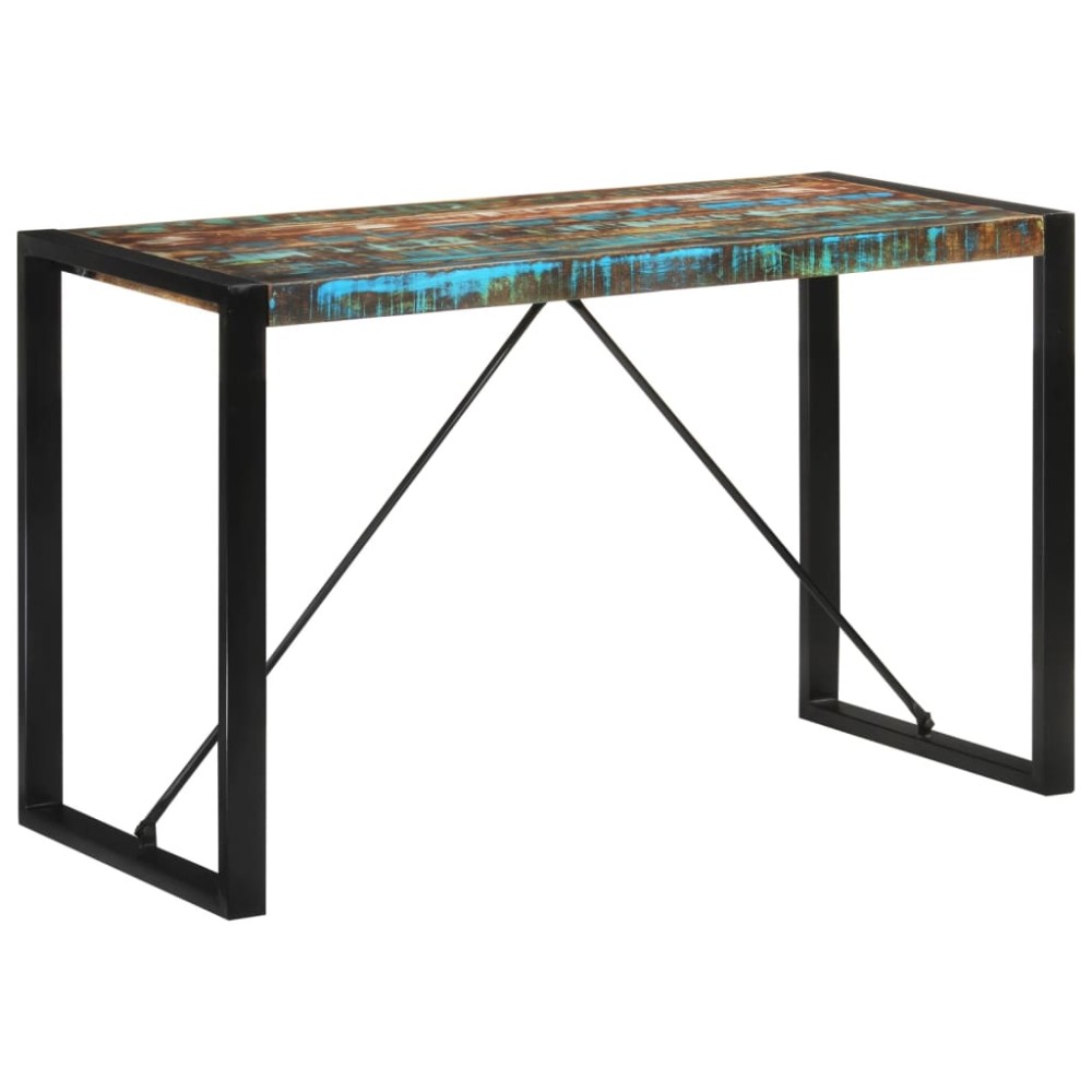 vidaXL Masă de bucătărie, 120x55x76 cm, lemn masiv reciclat