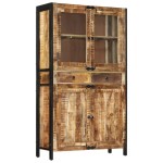 vidaXL Comodă înaltă, 100x40x175 cm, lemn masiv de mango brut vidaXL Comodă înaltă, 100x40x175 cm, lemn masiv de mango brut