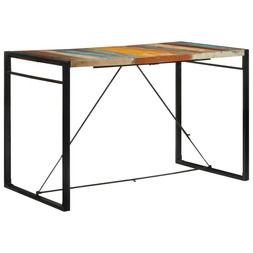 vidaXL Masă de bar, 175x90x110 cm, lemn masiv reciclat