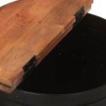 vidaXL Măsuță de cafea, negru, 50x39,5 cm, lemn masiv reciclat vidaXL Măsuță de cafea, negru, 50x39,5 cm, lemn masiv reciclat