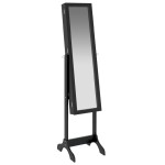 vidaXL Oglindă de sine stătătoare, negru, 34x37x146 cm vidaXL Oglindă de sine stătătoare, negru, 34x37x146 cm