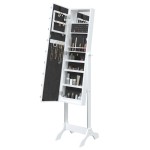vidaXL Oglindă de sine stătătoare cu LED, alb, 34x37x146 cm vidaXL Oglindă de sine stătătoare cu LED, alb, 34x37x146 cm