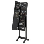 vidaXL Oglindă de sine stătătoare cu LED, negru, 34x37x146 cm vidaXL Oglindă de sine stătătoare cu LED, negru, 34x37x146 cm