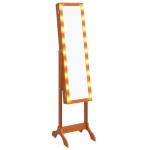 vidaXL Oglindă de sine stătătoare cu LED, 34x37x146 cm vidaXL Oglindă de sine stătătoare cu LED, 34x37x146 cm