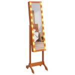 vidaXL Oglindă de sine stătătoare cu LED, 34x37x146 cm vidaXL Oglindă de sine stătătoare cu LED, 34x37x146 cm