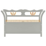 vidaXL Bancă, gri, 107x45x75,5 cm, lemn masiv de brad