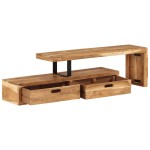 vidaXL Comodă TV (118-200) x 30 x 40 cm, lemn masiv de acacia vidaXL Comodă TV (118-200) x 30 x 40 cm, lemn masiv de acacia