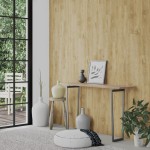 vidaXL Panouri de perete aspect lemn, maro, 2,06 m², PVC vidaXL Panouri de perete aspect lemn, maro, 2,06 m², PVC
