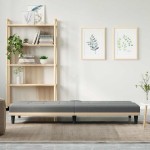 vidaXL Canapea extensibilă cu suporturi de pahar, gri închis, textil