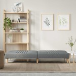 vidaXL Canapea extensibilă, gri deschis, material textil vidaXL Canapea extensibilă, gri deschis, material textil