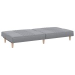 vidaXL Canapea extensibilă, gri deschis, material textil vidaXL Canapea extensibilă, gri deschis, material textil