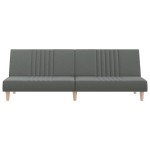 vidaXL Canapea extensibilă, gri închis, material textil vidaXL Canapea extensibilă, gri închis, material textil
