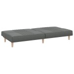 vidaXL Canapea extensibilă, gri închis, material textil vidaXL Canapea extensibilă, gri închis, material textil