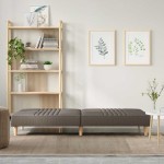 vidaXL Canapea extensibilă, gri taupe, material textil