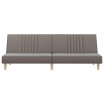 vidaXL Canapea extensibilă, gri taupe, material textil