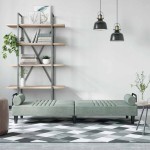 vidaXL Canapea extensibilă cu cotiere, gri deschis, catifea vidaXL Canapea extensibilă cu cotiere, gri deschis, catifea