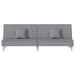 vidaXL Canapea extensibilă, gri deschis, material textil vidaXL Canapea extensibilă, gri deschis, material textil