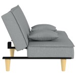 vidaXL Canapea extensibilă, gri deschis, material textil vidaXL Canapea extensibilă, gri deschis, material textil