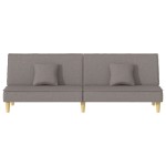 vidaXL Canapea extensibilă, gri taupe, material textil
