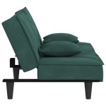 vidaXL Canapea extensibilă, verde închis, catifea vidaXL Canapea extensibilă, verde închis, catifea