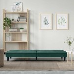 vidaXL Canapea extensibilă cu suporturi de pahar verde închis, catifea vidaXL Canapea extensibilă cu suporturi de pahar verde închis, catifea