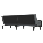 vidaXL Canapea extensibilă cu cotiere, gri închis, textil vidaXL Canapea extensibilă cu cotiere, gri închis, textil
