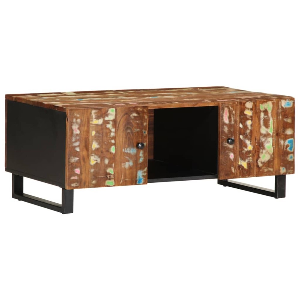 vidaXL Măsuță de cafea 100x54x40 cm lemn masiv reciclat/lemn prelucrat