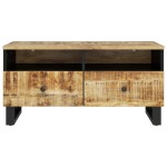 vidaXL Măsuță de cafea, 80x54x40 cm, lemn masiv mango/lemn prelucrat vidaXL Măsuță de cafea, 80x54x40 cm, lemn masiv mango/lemn prelucrat
