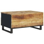 vidaXL Măsuță de cafea, 80x54x40 cm, lemn masiv mango/lemn prelucrat vidaXL Măsuță de cafea, 80x54x40 cm, lemn masiv mango/lemn prelucrat