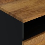 vidaXL Măsuță de cafea, 80x54x40 cm, lemn masiv mango/lemn prelucrat vidaXL Măsuță de cafea, 80x54x40 cm, lemn masiv mango/lemn prelucrat