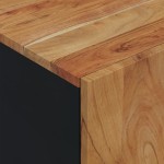 vidaXL Dulap TV, 80x33x46 cm, lemn masiv de acacia&lemn prelucrat