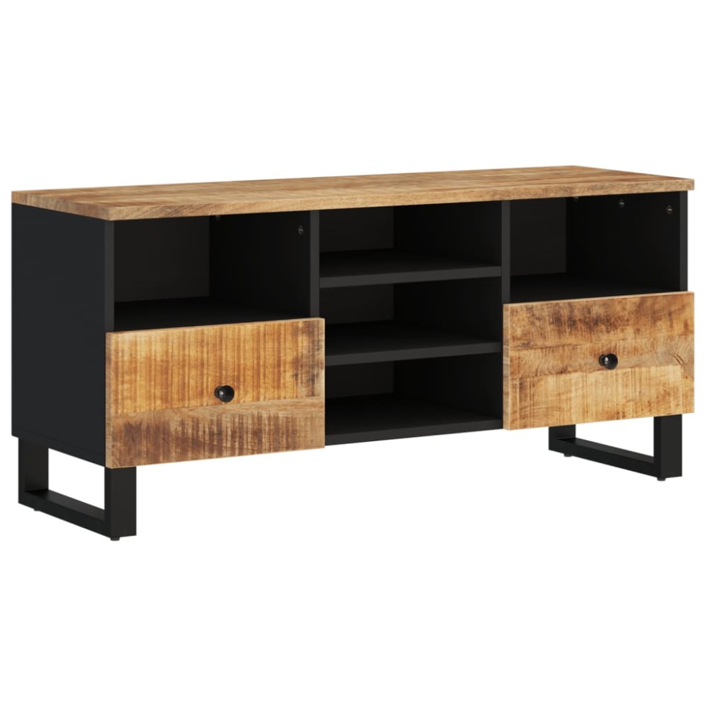 vidaXL Comodă TV, 100x33x46 cm, lemn masiv de mango și lemn compozit
