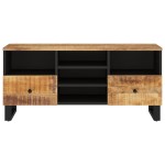 vidaXL Comodă TV, 100x33x46 cm, lemn masiv de mango și lemn compozit