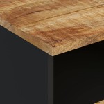 vidaXL Comodă TV, 100x33x46 cm, lemn masiv de mango și lemn compozit