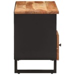 vidaXL Comodă TV, 100x33x46 cm, lemn masiv de acacia & lemn compozit