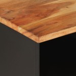 vidaXL Comodă TV, 100x33x46 cm, lemn masiv de acacia & lemn compozit