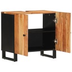 vidaXL Dulap de chiuvetă 62x33x58 cm lemn masiv acacia & lemn compozit vidaXL Dulap de chiuvetă 62x33x58 cm lemn masiv acacia & lemn compozit