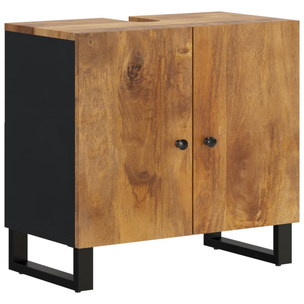vidaXL Dulap de chiuvetă 62x33x58 cm lemn masiv mango & lemn compozit