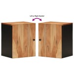 vidaXL Dulap de perete de baie, 38x33x48 cm, lemn masiv de acacia