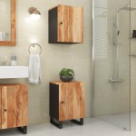 vidaXL Dulap de baie, 38x33x58 cm, lemn masiv de acacia vidaXL Dulap de baie, 38x33x58 cm, lemn masiv de acacia
