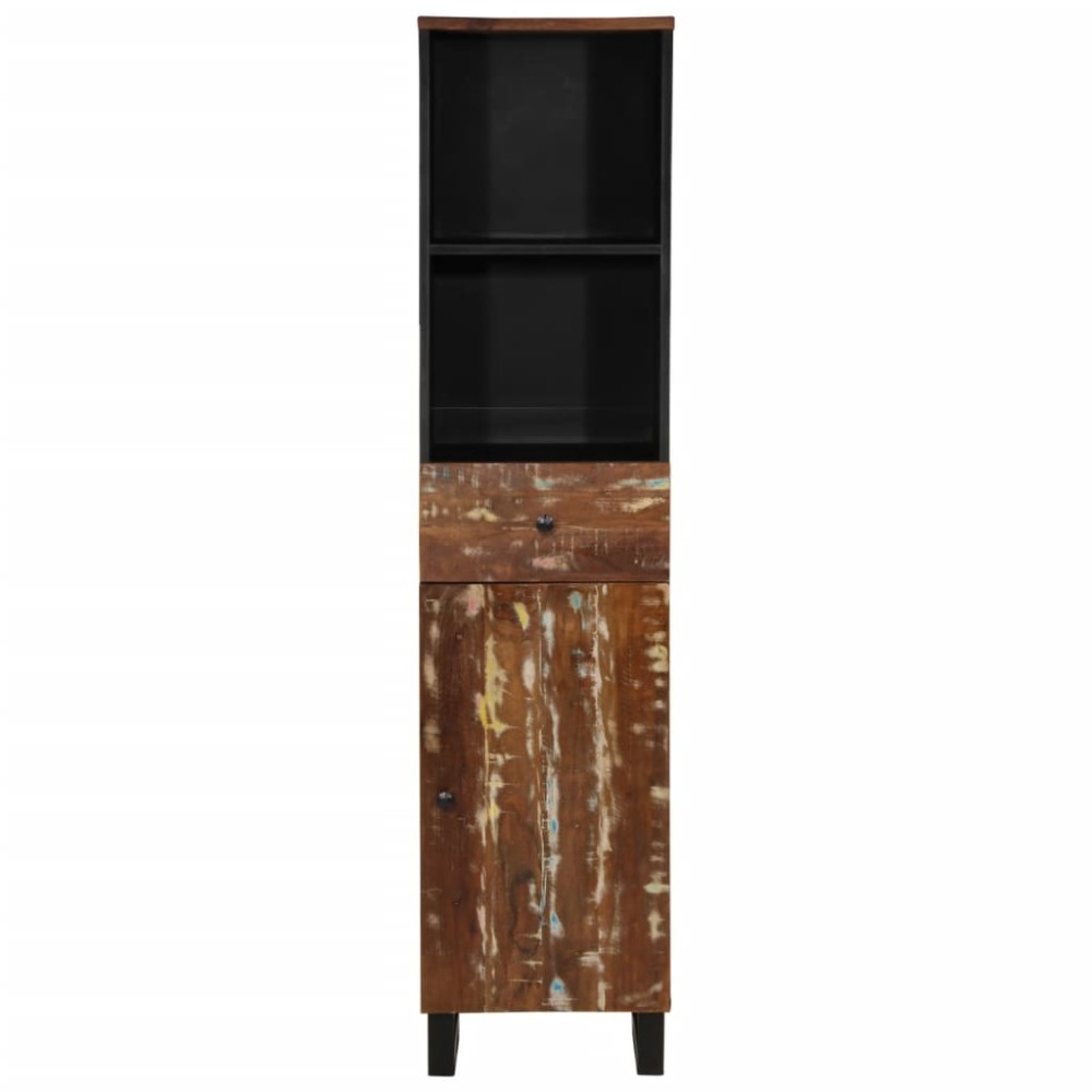 vidaXL Dulap de baie, 38x33x160 cm, lemn masiv reciclat