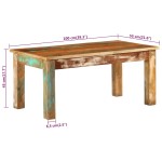 vidaXL Măsuță de cafea, 100x55x45 cm, lemn masiv recuperat vidaXL Măsuță de cafea, 100x55x45 cm, lemn masiv recuperat