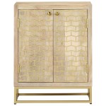vidaXL Dulap cu 2 uși, 55x30x70 cm, lemn masiv de mango