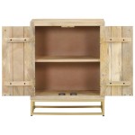 vidaXL Dulap cu 2 uși, 55x30x70 cm, lemn masiv de mango