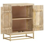 vidaXL Dulap cu 2 uși, 55x30x70 cm, lemn masiv de mango