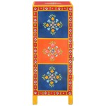 vidaXL Servantă pictată manual, 53x30x74 cm, lemn masiv de mango