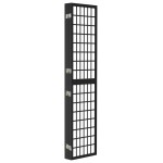 vidaXL Paravan pliabil cu 5 panouri, stil japonez, negru, 200x170 cm vidaXL Paravan pliabil cu 5 panouri, stil japonez, negru, 200x170 cm